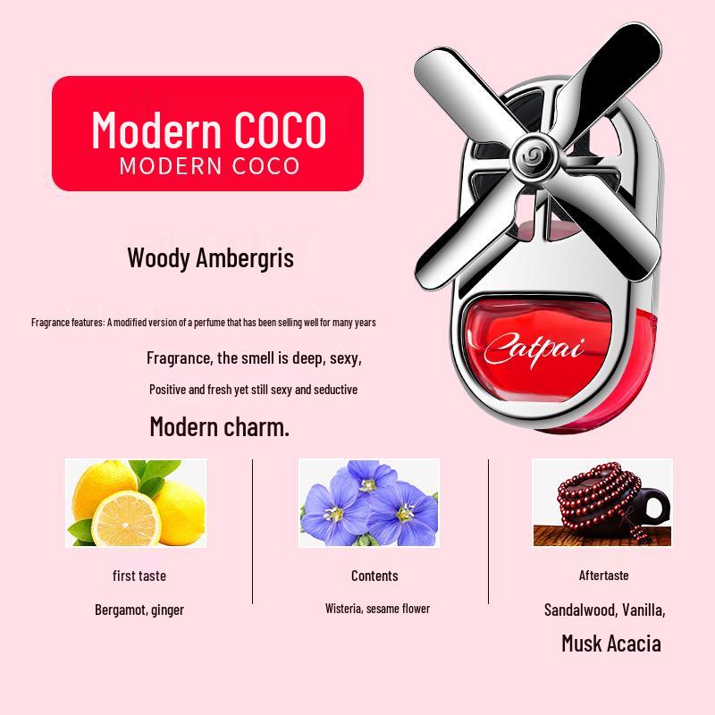 Light Luxury Car Air Freshener: Long-Lasting Cologne Scent, Air Outlet Ornament