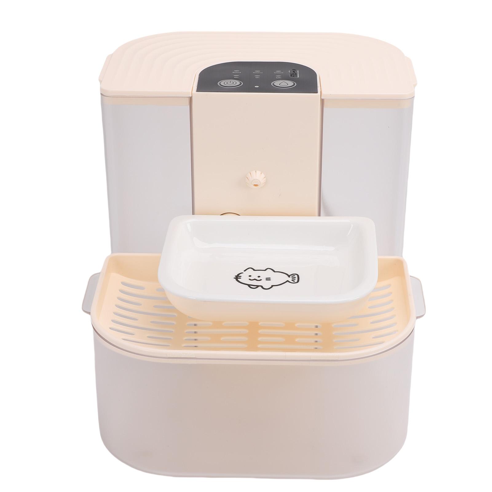 

Smart Water Dispenser for Cats 4.5L Capacity No Filter Needed Pet Water Fountain Separate Clean Dirty Water Ceramic Bowl Temperature Control Remote Qu
