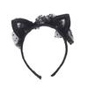 Dziewczyny Słodkie kocie uszy Kształt Gaza Cekiny Opaska Opaska do włosów Akcesoria do obręczy