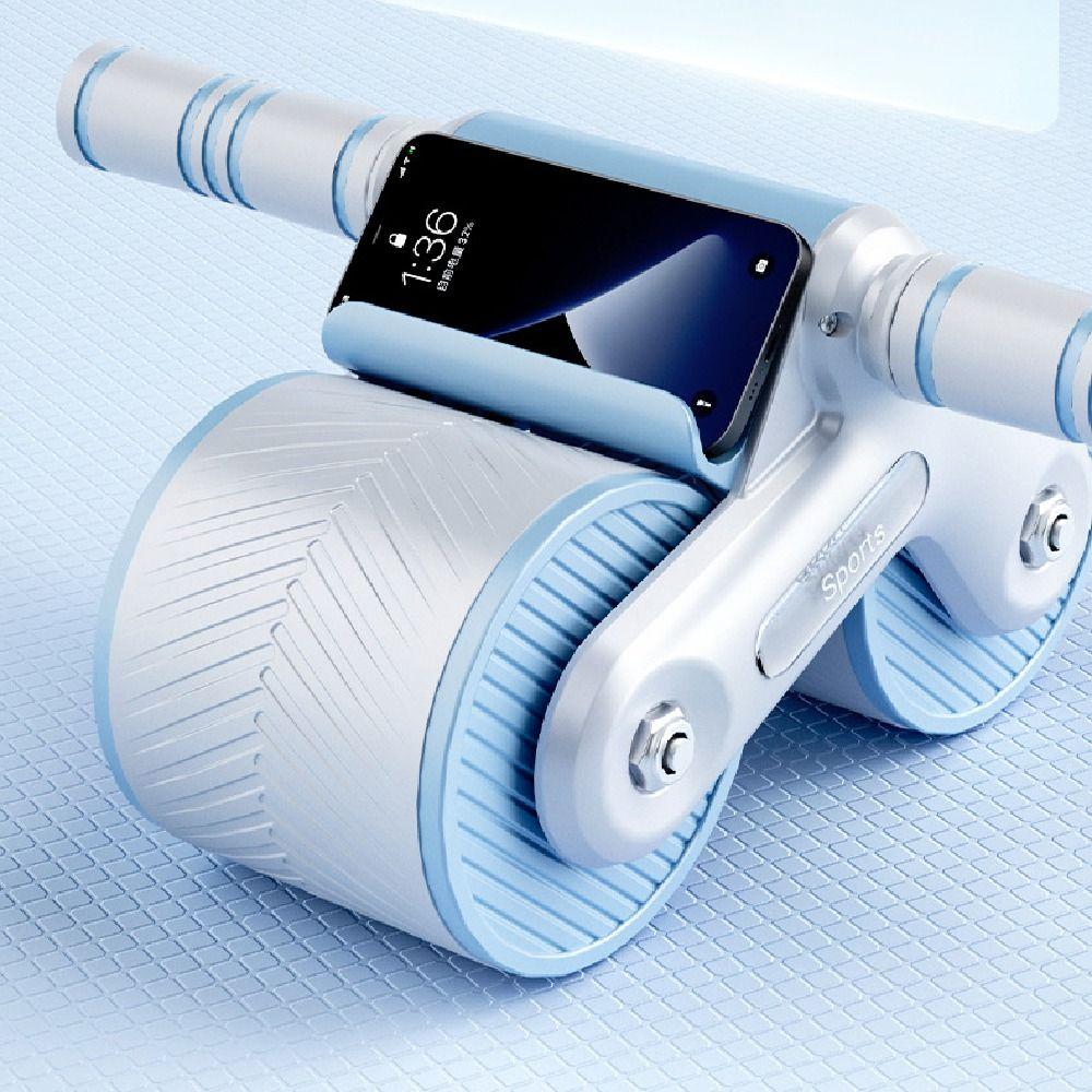 Automatic Rebound Abdominal Wheel Exerciser Dual Wheel Ab Roller  Fitness Equipment