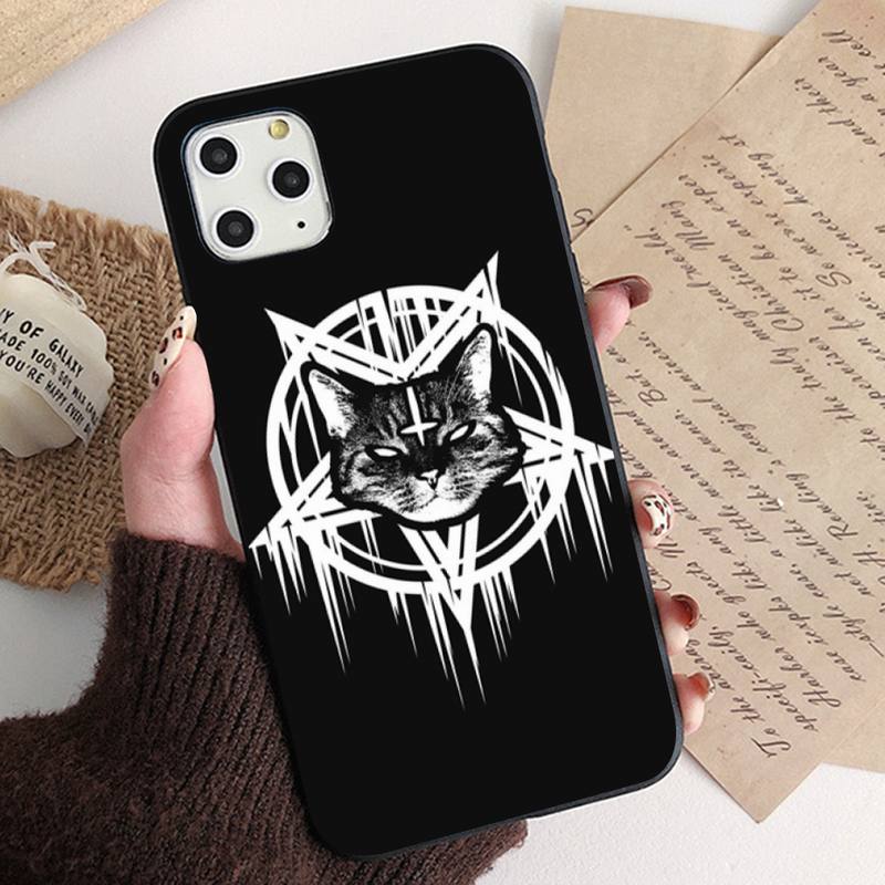 Witch and Cat Colorful Cute Phone Case for iPhone 11 12 13 Pro XS MAX 8 7 6 6S Plus X 5S SE 2020 XR Cover