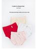 Yier Shuang Women's Plus Size Cotton Ribbed High-Waist Elastic Breathable Triangle Panties