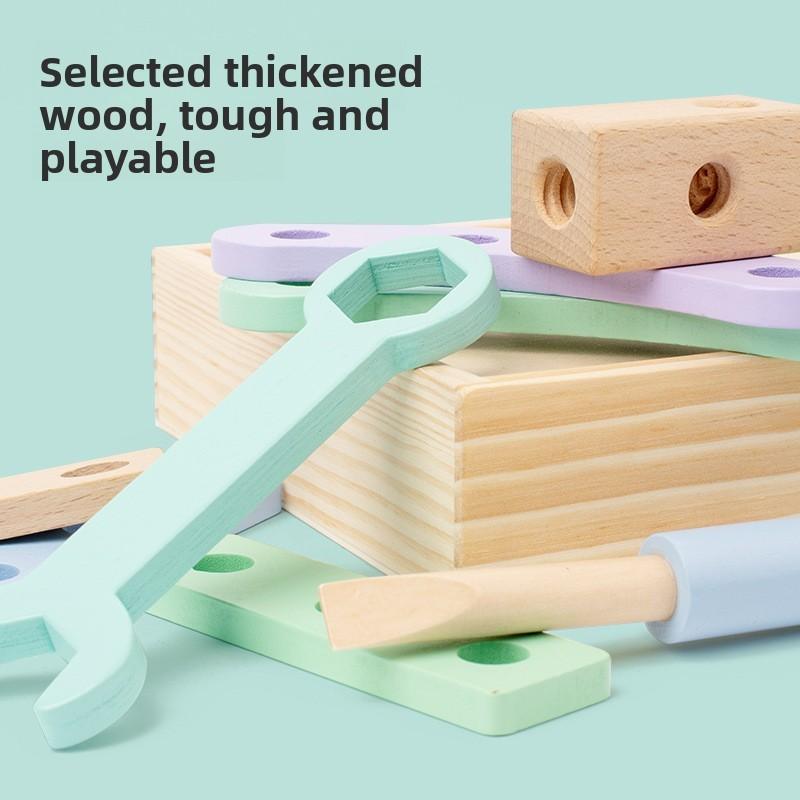 Kids Tool Box Wooden Screwdriver Set Educational Toy For Early Learning Gift