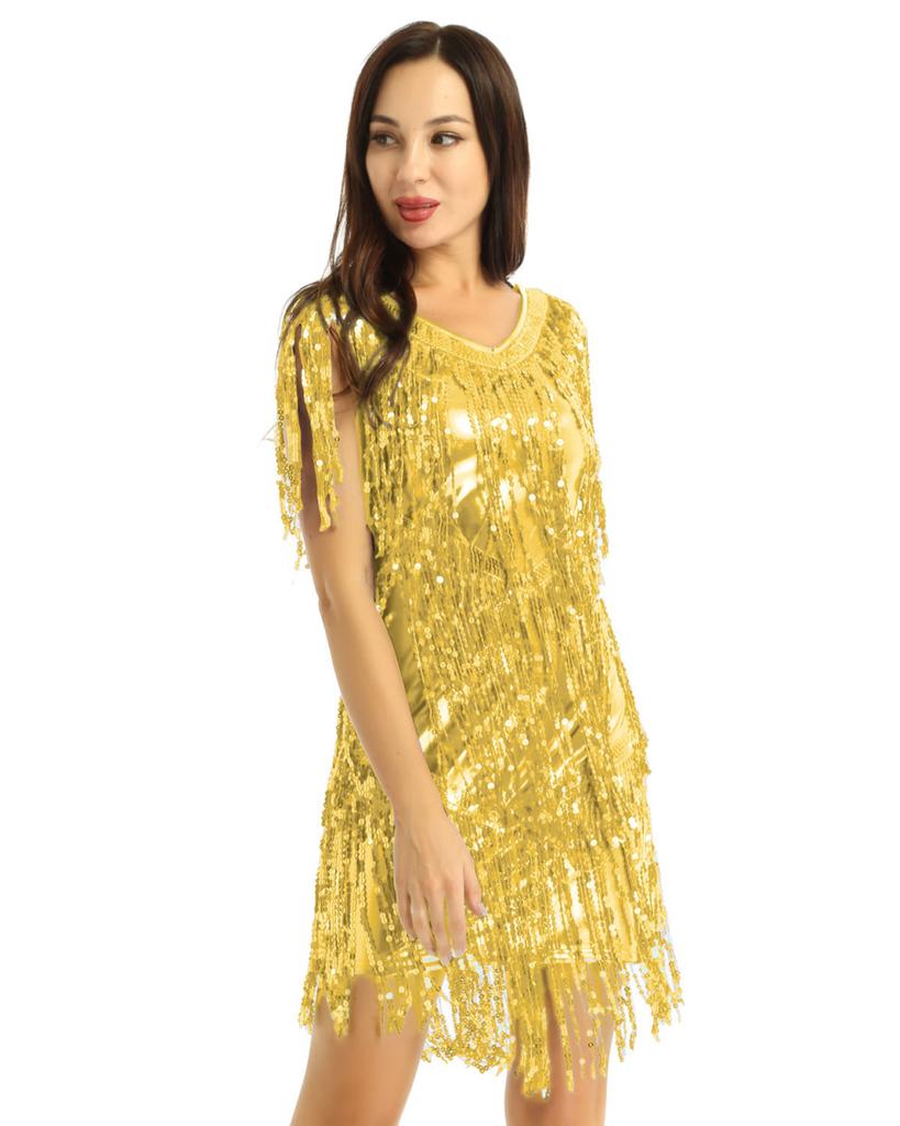 Abito Da Ballo Con Paillettes Ricamate Abito Da Ballo Standard Rumba