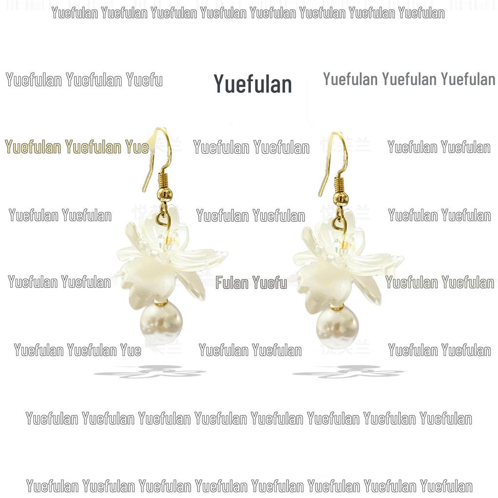 Purple Fairy Tassel Flower Earrings - Mori Girl Style