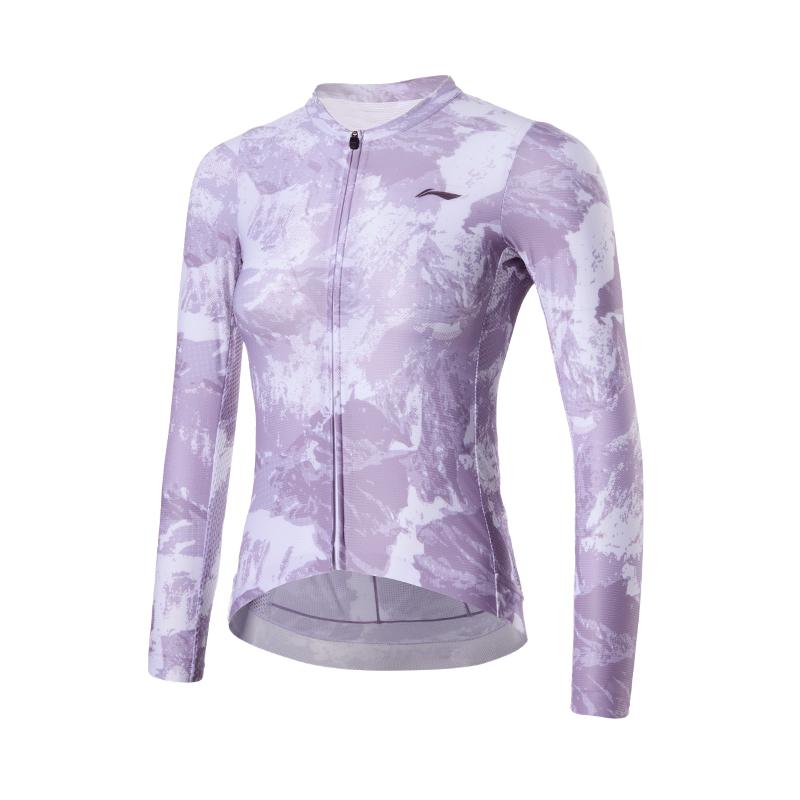 

Li-Ning Three-Dimensional Cut High Elastic Lightweight Comfortable Breathable Cycling Suit Women Cycling Wear Twilight-Purple LCUY254-2 S