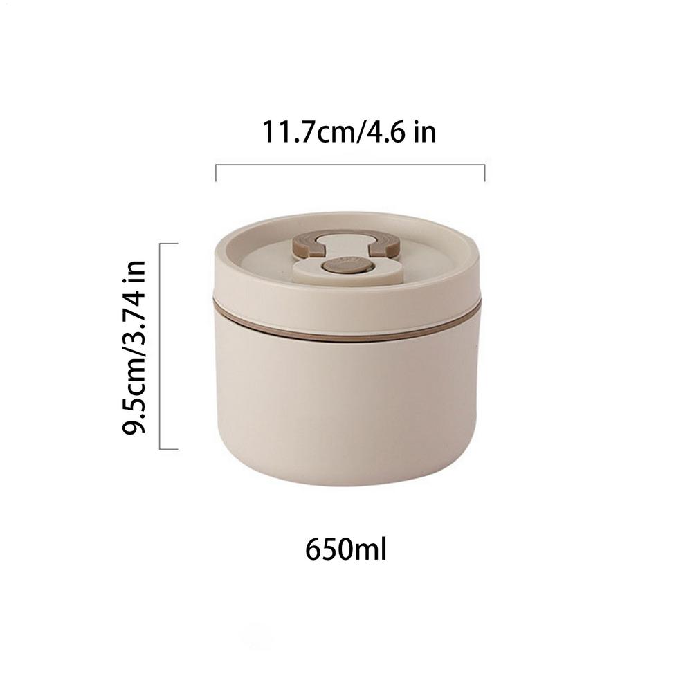 Stainless Steel Lunch Box 650ml Thermal Lunch Box Insulated Lunch Containers Meal Prep Containers for Fruit Salad Meat