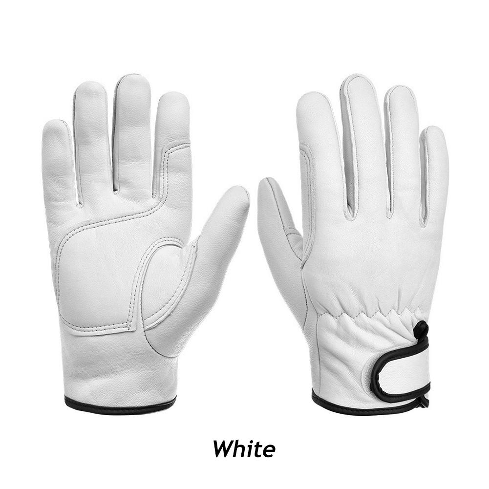 Wear-Resistant Cowhide Work Gloves Leather Workers Work Welding Safety Protection For Garden Sports Motorcycle Driver Gloves