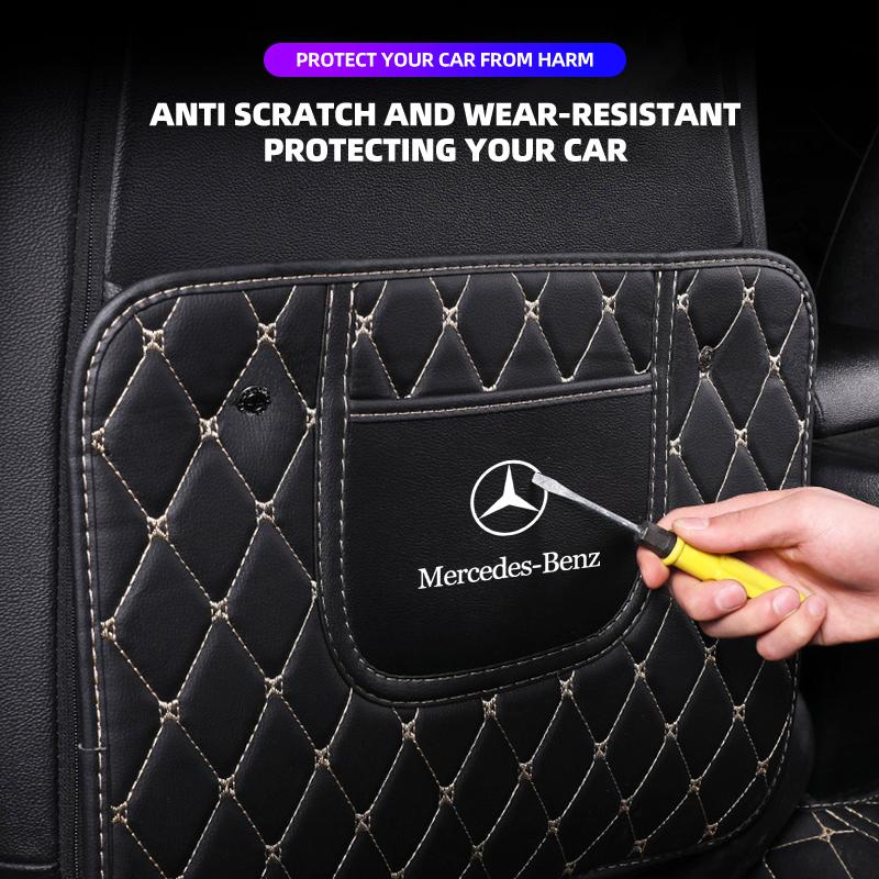 Car Anti-dirt Pad Car Seat Covers Back Protectors For Children Kick Mats For Mercedes Benz W212 W213 W205 W177 W247 W176 CLS CLA