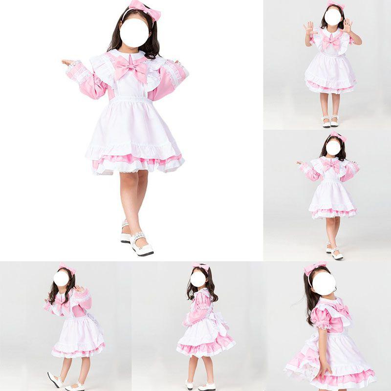 Lolita Dress Kids Anime Maid Stage Costume Princess Clothing Halloween Child
