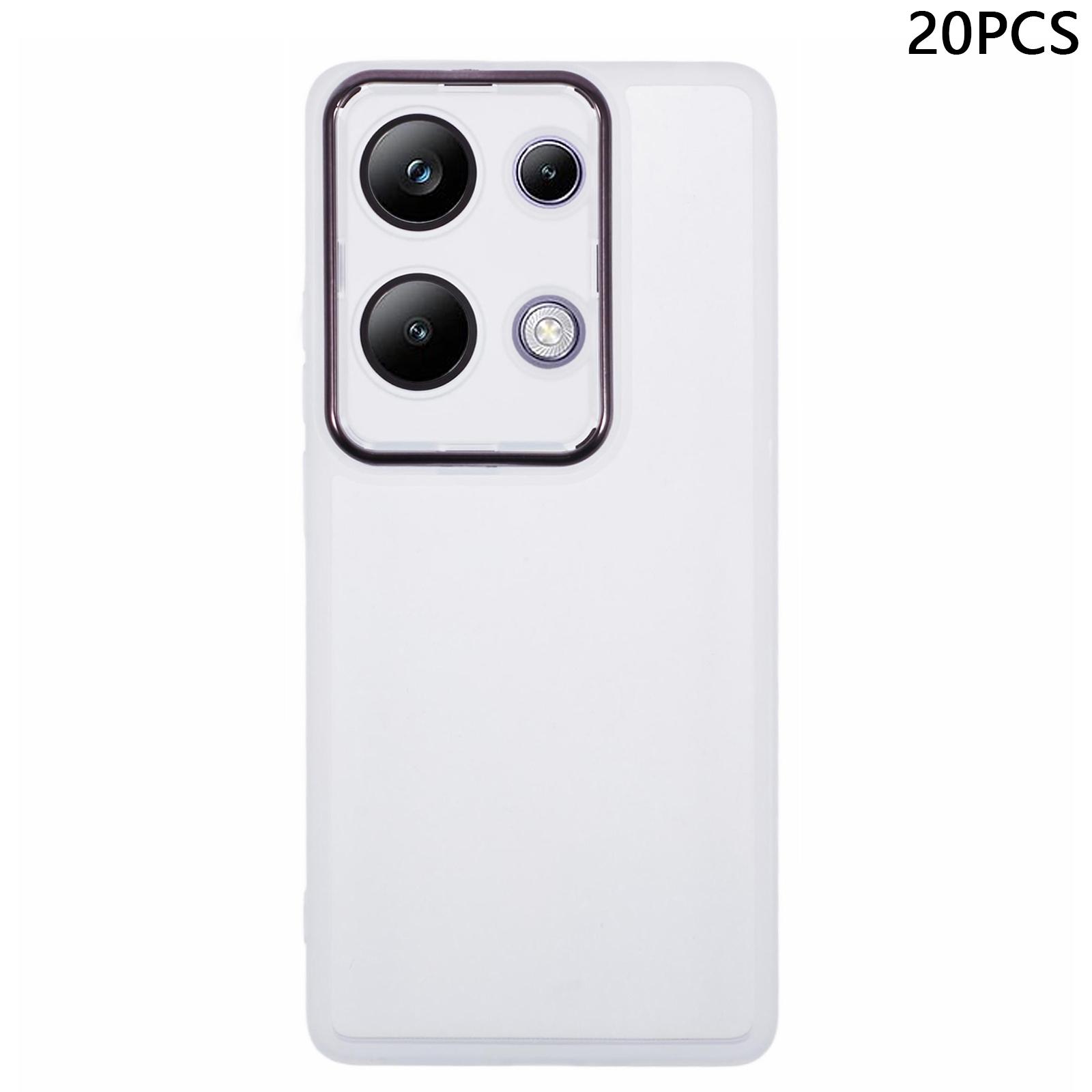 

Bulk Purchasing 20Pcs TPU Case for Xiaomi Redmi Note 13 Pro 4G/Poco M6 Pro 4G Precise Cutouts Phone Cover Transparent White