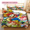 Super Mario Classic Poster Duvet Cover & Pillowcases, Mario Fan Bedroom Bedding, Perfect Gift.chl