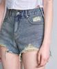 Awodeijeu Cut-Off Vintage Denim Shorts [Vintage Blue]