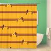 Funny Sausage Dog Dachshund Shower Curtains For Bathroom, Cartoon Dogs Bath Curtains With Cute Animals Waterproof Machine Wash