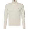 Half High Neck Logo Embroidery Design Long Sleeve Pullover Knit Sweater Men Sweater Light-Khaki 78J9328-280