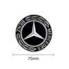 C200 E300 2026 Hot 4PCS 75mm Car Wheel Center Hub Caps Cover for Mercedes Benz B/C/E/S Class A Class C200L GLC GLK CLA Accessori