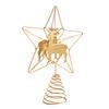 1Pc Christmas Tree Topper Modern Hollow Design Home Decor Christmas Tree Decorations Shimmering Christmas Topper Star Ornament