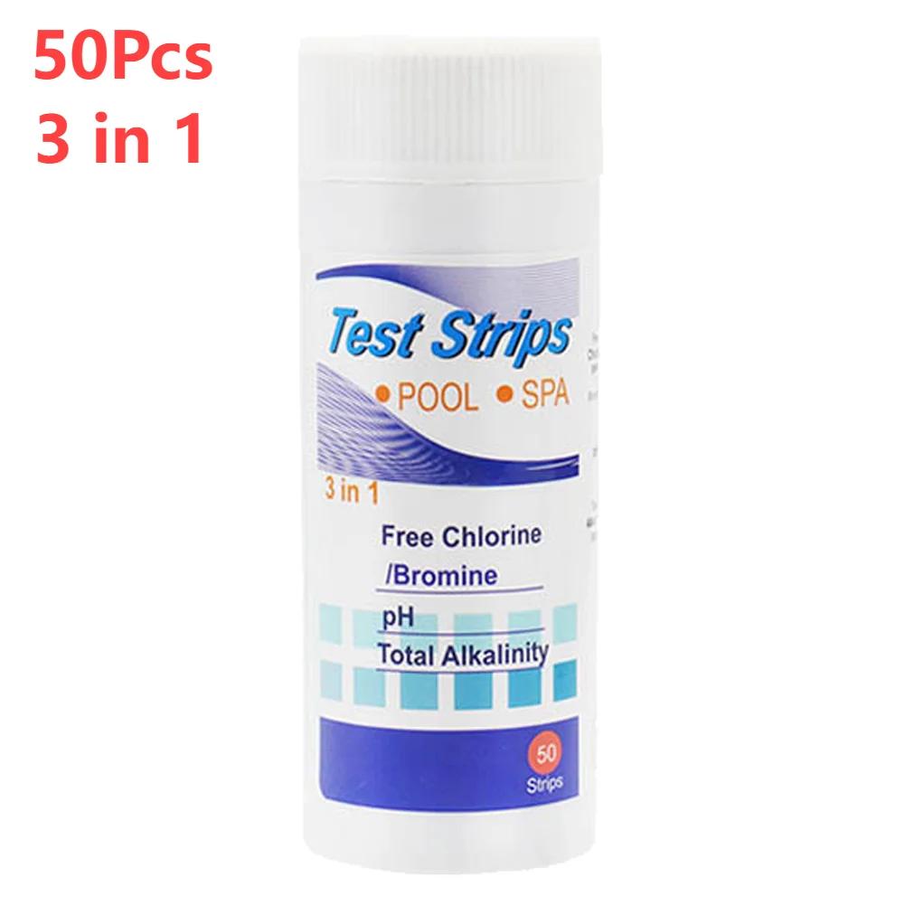 

50/100Pcs 3/4/5/6/7 in 1 Swimming Pool PH Test Paper Multipurpose Chlorine/PH/Bromine Test Strips Swimming Pool Water Tester