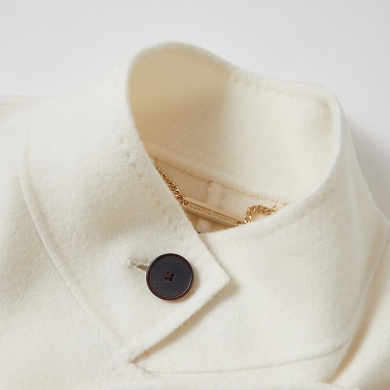 Teenie Weenie Women's Detachable Scarf Wool Blend Coat