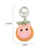 Creative Animals Keychain Hand Knitted Small Pendant Room Decor Handmade Wool Knitted Rabbit Sheep Keychain Christmas Gifts