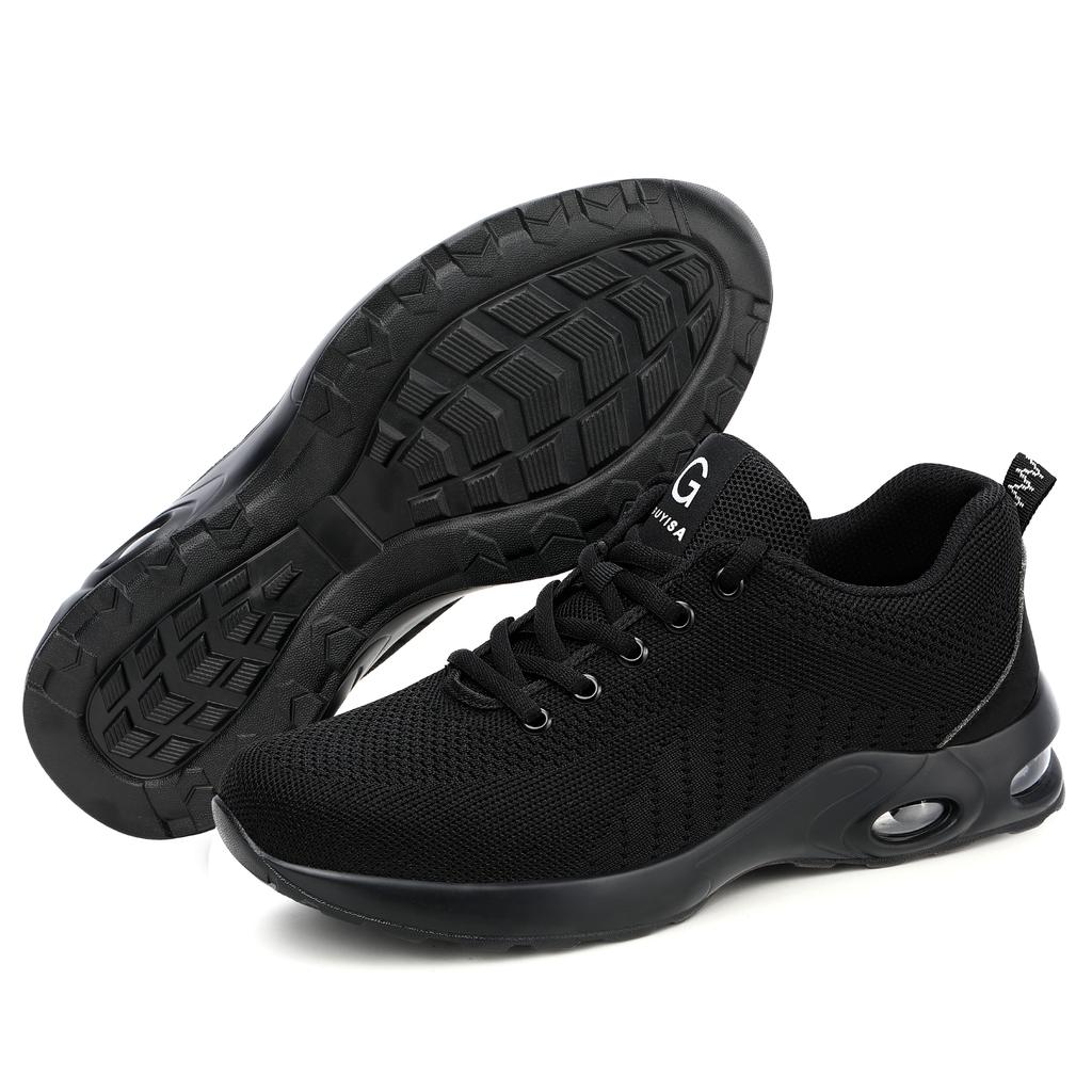 Summer Air Cushion Work Safety Shoes For Men Women Breathable Work Sneakers Steel Toe Shoes Anti-puncture Safety Protective Shoe
