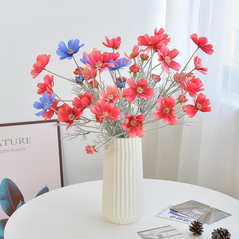 60CM Velvet Sanger Flower Artificial Persian Chrysanthemum Silk Flower Home Living Room Decoration Ornament