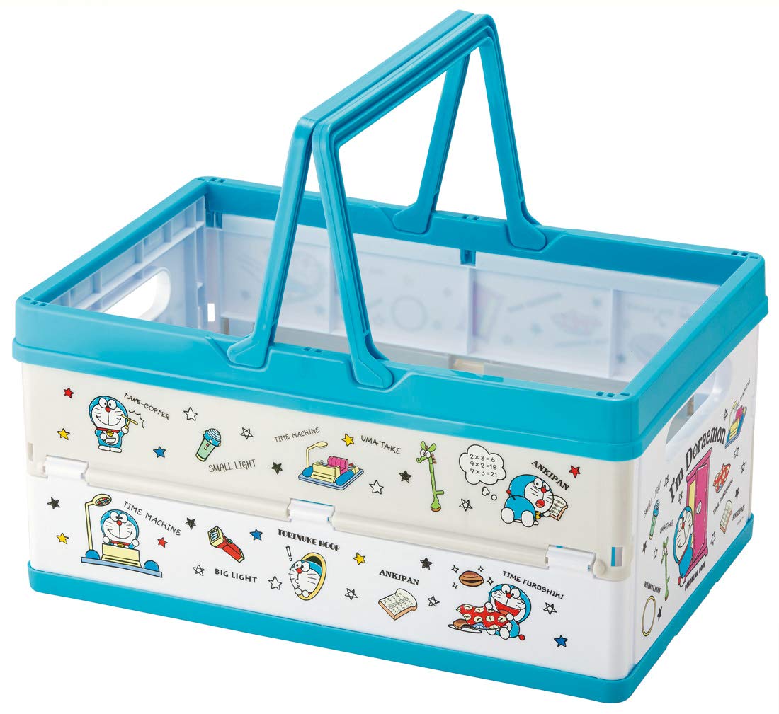 

Skater Foldable Storage Toy Box with Stackable Doraemon Box, Handle, Basket, Design, 38x25x19.5cm (BWOT13-A)