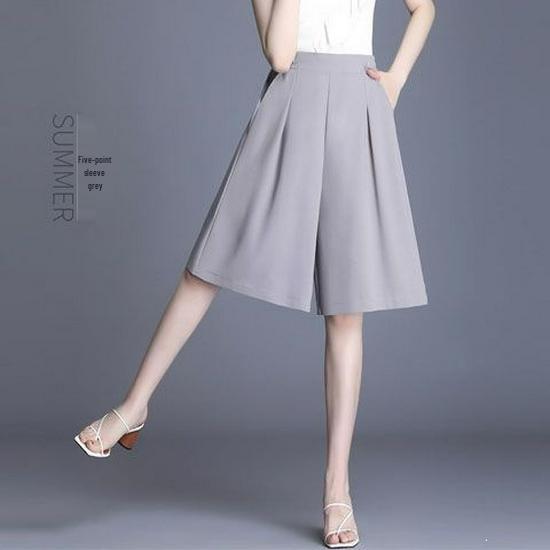 

Women s Plus Size Thin Drape Wide-Leg Pants - Summer 2026 S (82-93 jin)
