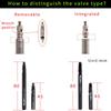 1Set RA108 Integrated Removable 45mm 80mm Bike Bicycle Inner Tubes Valve Extender Extension With Core Wrench Aluminium