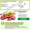 Aluminum Meat Tenderizer Hammer, Dual Sided Steak Hammer, Kitchen Meat Mallet for Tenderizing Beef Pork Chicken, 4 Sizes Available