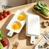 Oil Free Egg Cooker Microwave Poacher, 2‑Cavity Steamer with Lid & Handle, Food Grade Plastic Maker Boiler Mold, Quick Breakfast Kitchen Gadget for