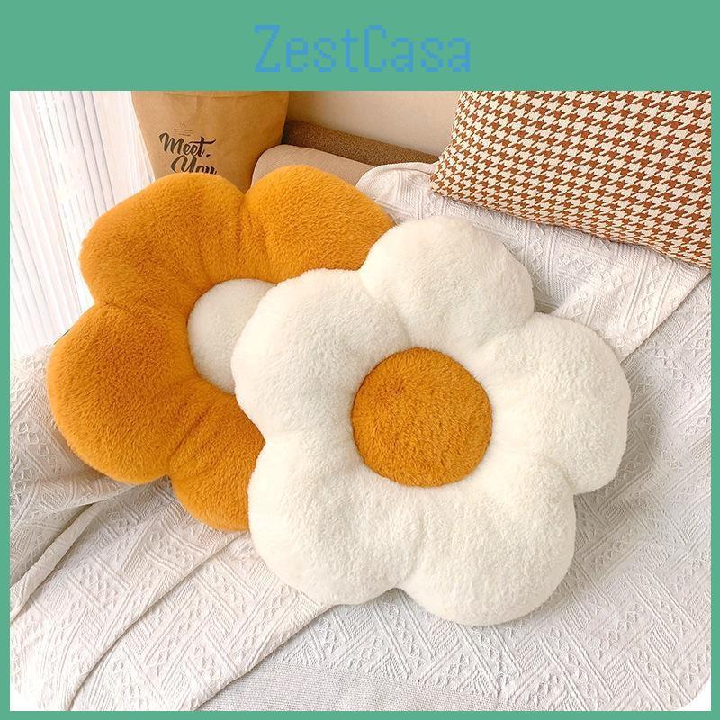 Cute 35cm Flower Throw Pillow Flower Plush Pillow Stuffed Soft Plant Cushion Kawaii Room Decor Pillows