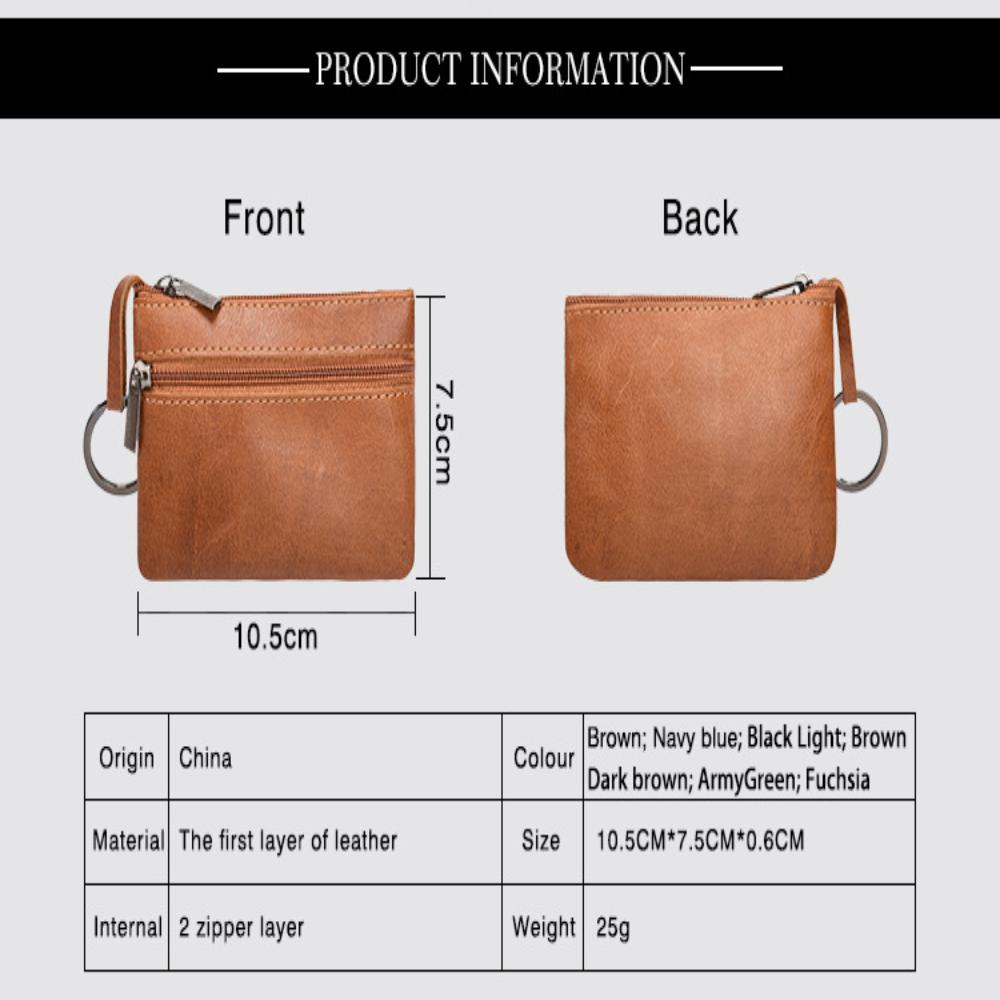 Multifunctional Coin Bag Leather Mini Storage Bag Children'S Coin Purse Mini Zipper Key Holder For Cycling Shopping Party
