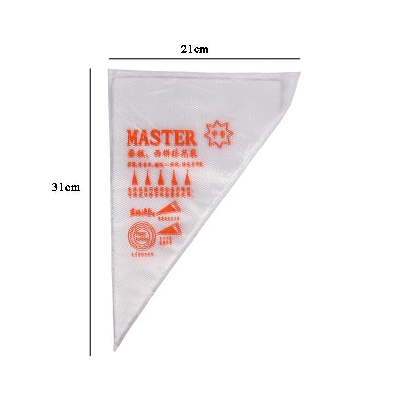 200pcs Disposable Piping Bags Confectionery Bag for Cake Fondant Cake Cream Bag for Decorating Pastry Cookie Cake Baking Tools