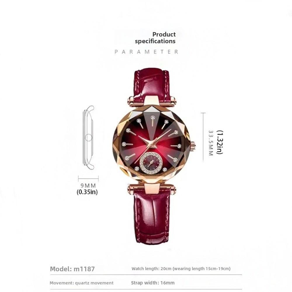 Exquisite Rhinestone Quartz Watches Luxury Rose Gold Watch Women's Wristwatch  Festival Gift
