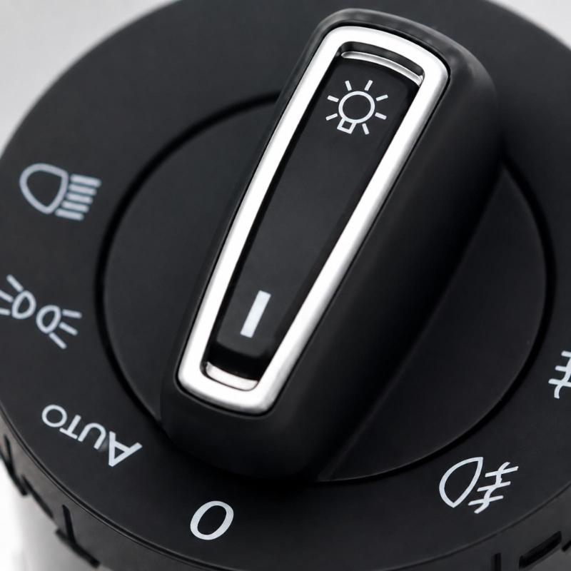 Headlamp Control Knob Repair Part 5G0941431AF for Dashboard Light Operation, ABS Housing Part for Selected Vehicle Models, Single Unit for Daily