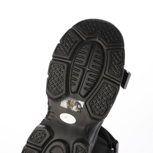 Carino CAAM54104 Women's Sports Sandals, Black, Small