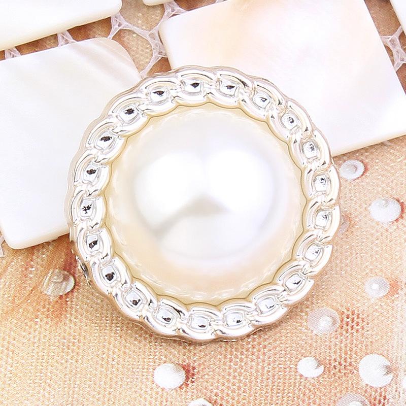 10Pcs Pearl Buttons Pajamas Coats Sweaters Women'S Round Versatile High-End Decorative Buttons Daquan Clothes Accessories