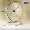 Silent Transparent Hamster Running Wheel Printed Design Small Animal Cage Accessories Suitable for Dwarf Rats And Other Pets