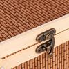 Bamboo Basket Woven Picnic Multipurpose with Lid and Handle Portable for Mooncake Snacks Home