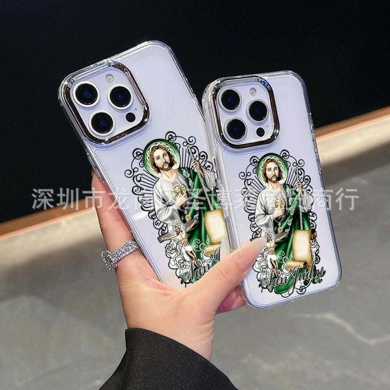 The new foreign trade model is suitable for iPhone15promax mobile phone case Apple 16 electroplated photo frame 14/13 protective case 17.