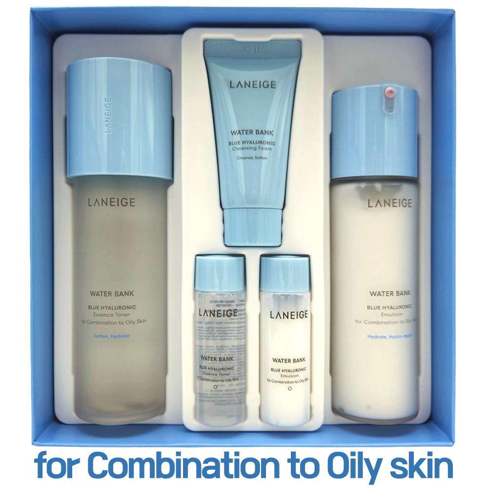 LANEIGE Water Bank Blue Hyaluronic Coffret essentiel en 2 étapes (pour peaux mixtes à grasses)