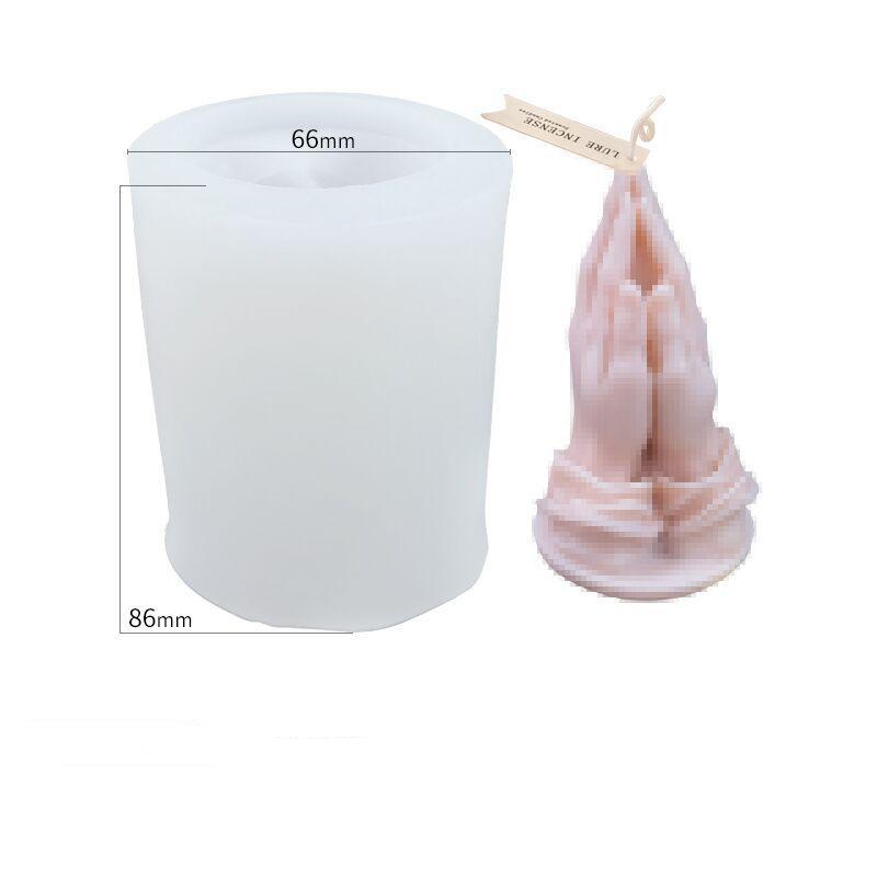 Silikonové formy na svíčky Kreativní gesto Forma na prsty 3D Výroba svíček Aromaterapie Sádra Voskové Svíčky Formy Ručně vyráběné formy na mýdlo