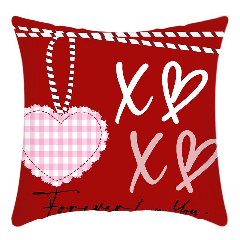 

Nordic Simple Valentine s Day Modern Simple Pillow Sofa Living Room Model Room Linen Waist Pillow Case Back Pillow Cover 45 * 45Cm pillowcase