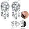 Boucles d'oreilles Attrape-rêves Filet Œil du Diable Souhaits Magnifiques en Argent Sterling 925 Neutre Adaptées aux Fêtes de Fiançailles Bijoux Exquis