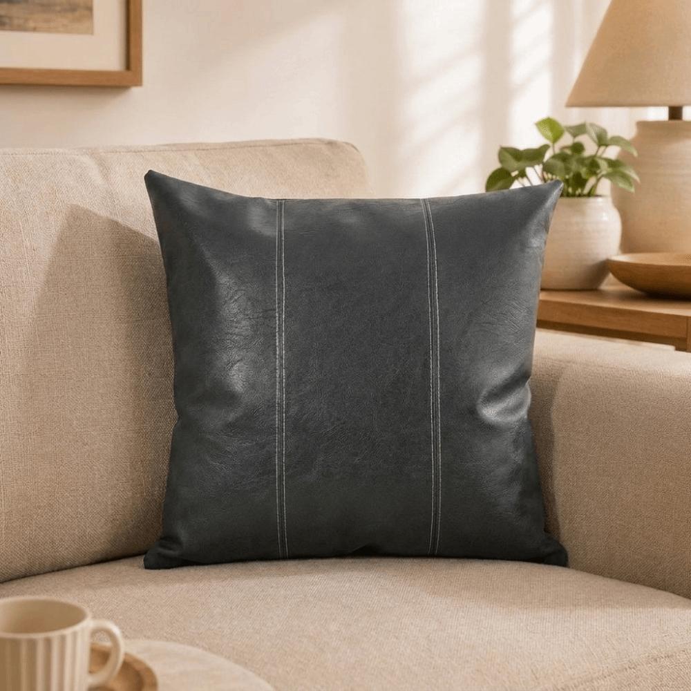 Reißverschluss PU-Leder Kissenbezüge Wasserdichte Kissenhülle Kissenbezug Sofa