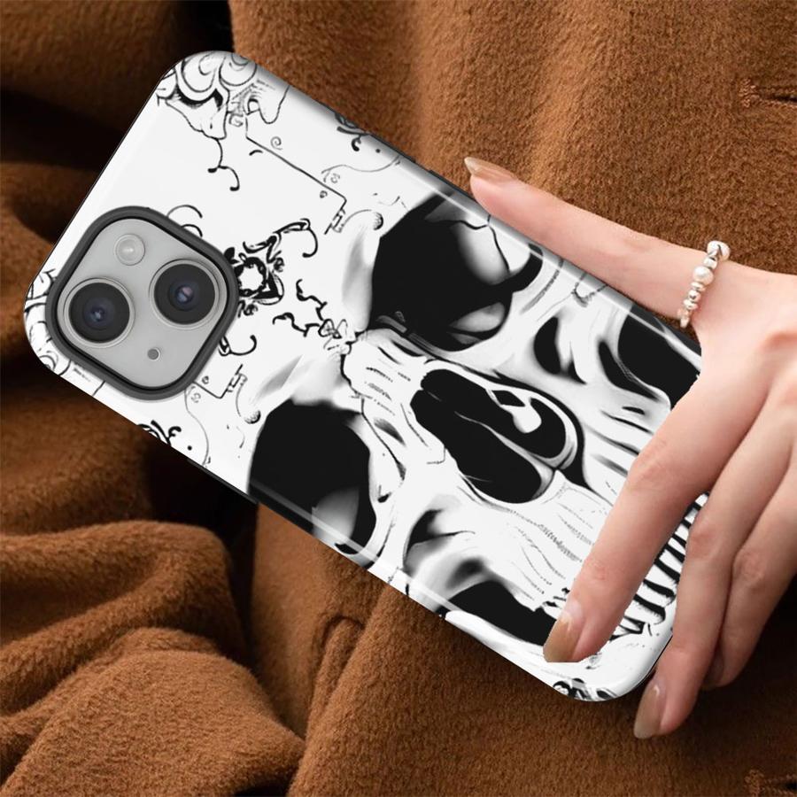 Skull Cool Fashion Soft Cover Capa Phone Case for Apple iPhone 17 Air 11 16 16e 12 14 Plus 15 Pro Max XS XR 13
