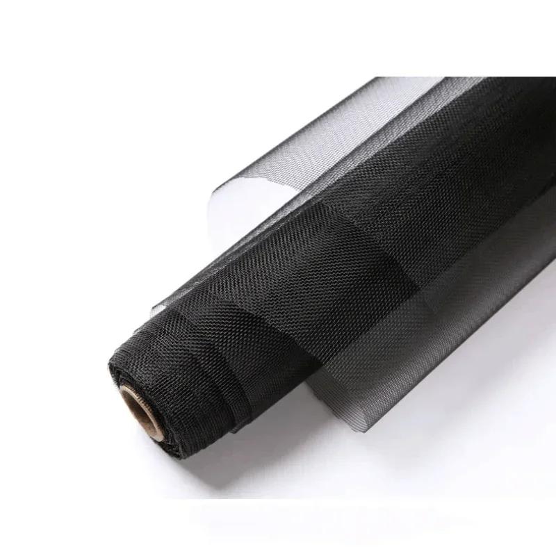 

Сетка от комаров для окон, оконная сетка, самоклеящаяся сетка от насекомых, бытовая пыленепроницаемая нано-сетка из полипропилена 100cm x 200cm чёрный