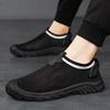 Old Beijing cloth shoes summer new trend hollow flying woven mesh breathable deodorant men's shoes fashion lazy one pedal