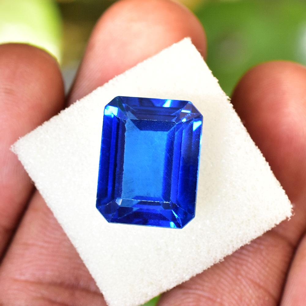 Quality 15 Ct Emerald Natural Blue Sapphire Loose Gemstone for Jewelry Making and Gem Collections